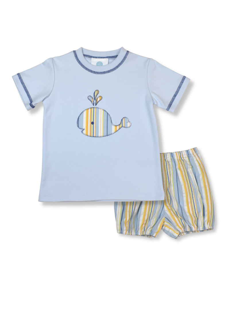 Preston Tee Bloomer Set - Multi Stripe