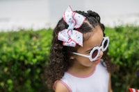 Hallie Hair Bow - Nautical