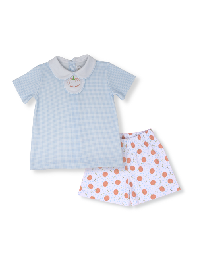 Timeless Tab Short Set - Blue Pumpkin