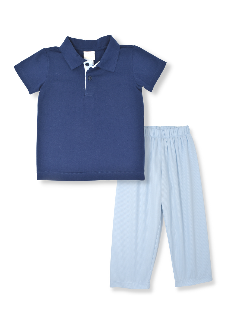 Parker Pant Set - Navy/Blue