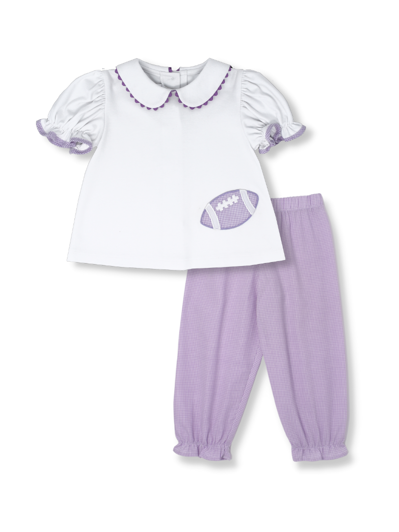 Blessings Gathered Pant Set - Lavender