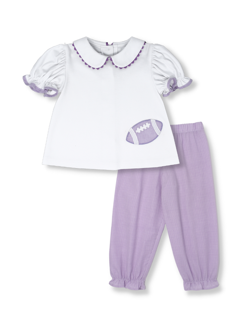 Blessings Gathered Pant Set - Lavender