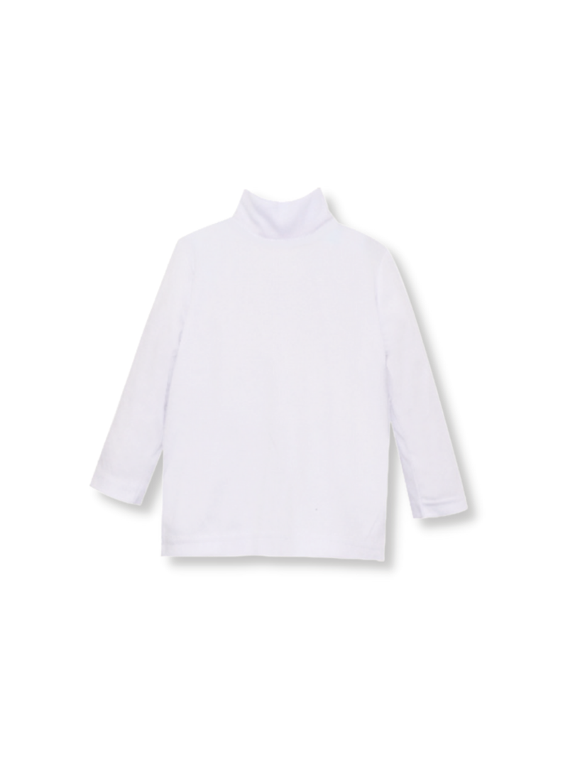 Tot Turtleneck All White