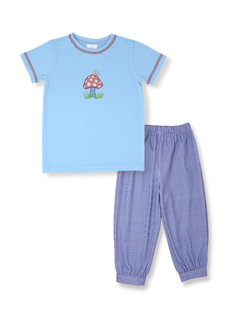 Preston Banded Pant Set - Mushroom