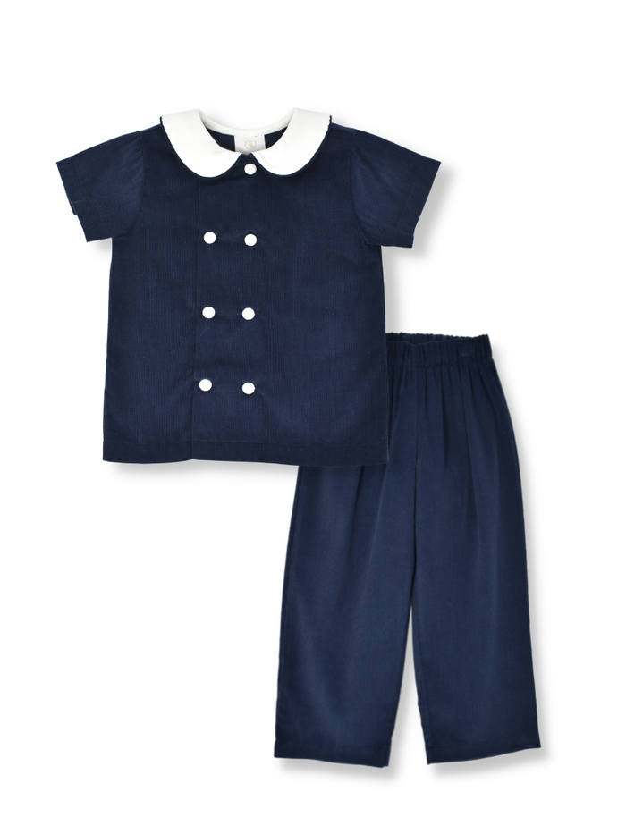 Arlington Pant Set - Navy Cord