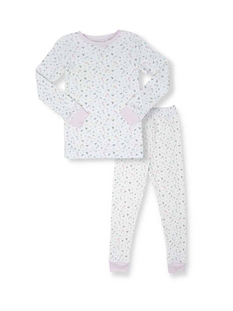 Womens Sweet Pea PJ Set - Holly/Candy Cane