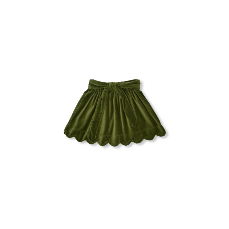 Amanda Skirt - Green Velvet