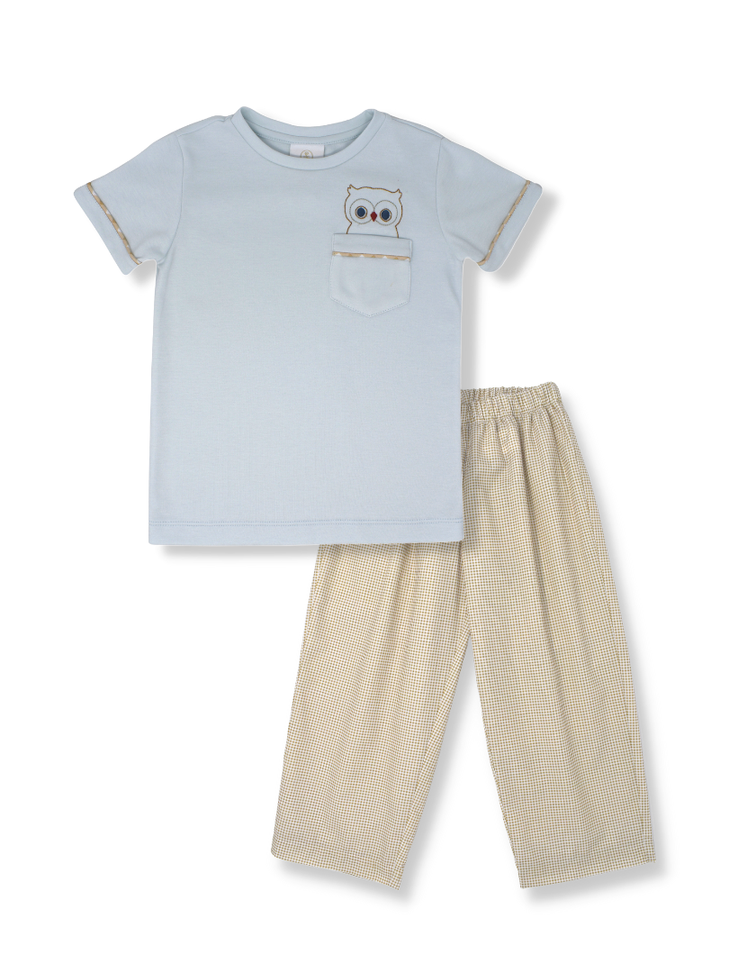 Charlie Pant Set - Owl