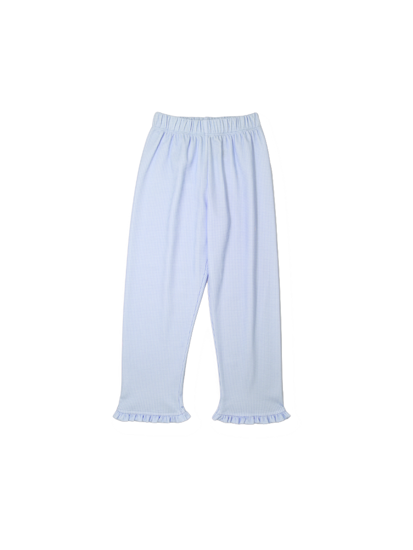 Perfect Match Pant - Blue Minigingham