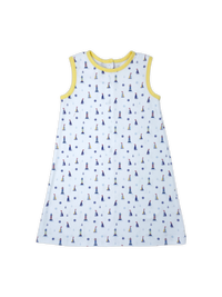 Ann Dress - Nautical / Yellow