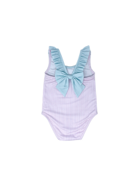 Sarah Swimsuit - Pink Pinstripe