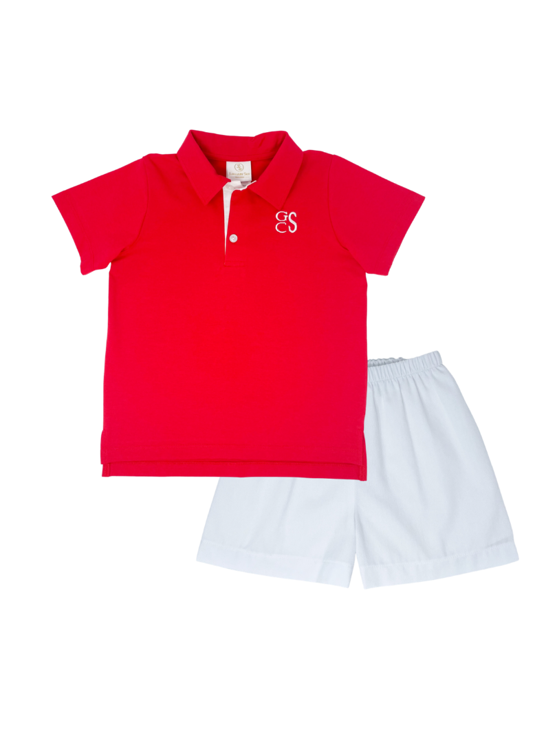 Parker Short Set - Red / White