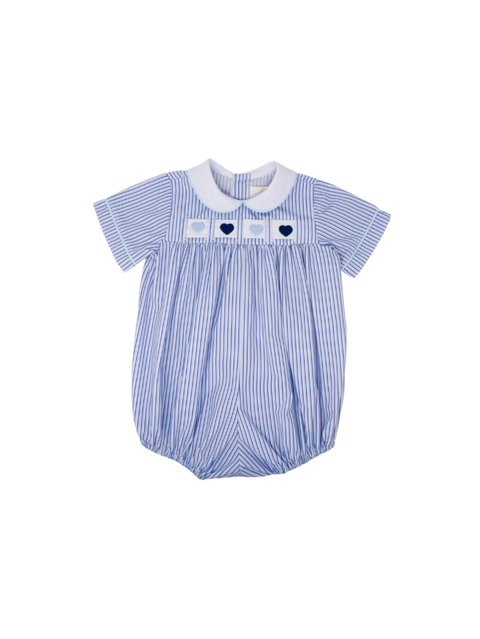 Noah Ribbon Bubble - Blue Pinstripe