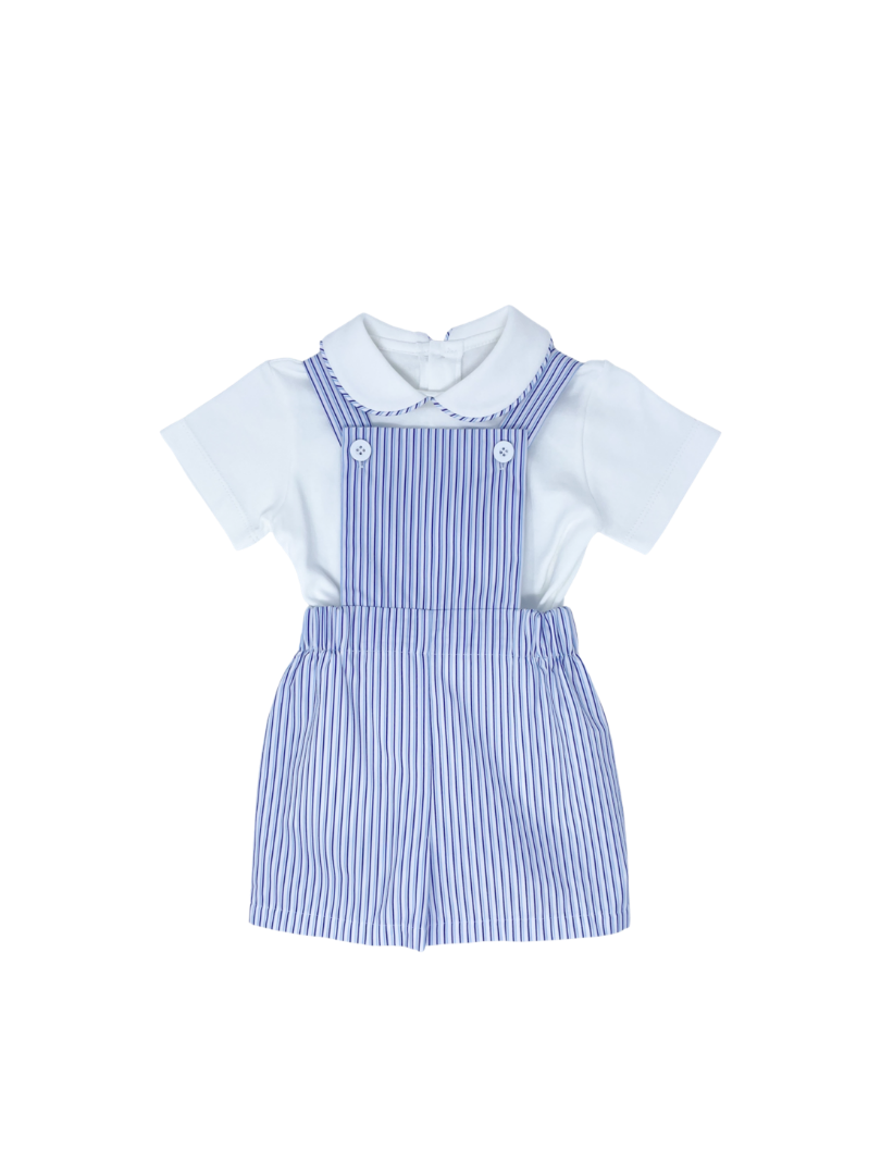 Arthur Apron Set - Blue Pinstripe