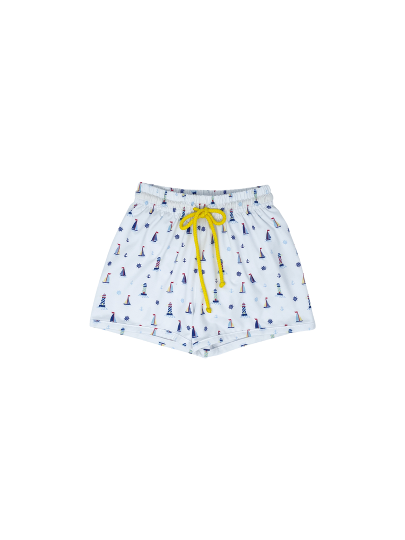 Barnes Bathing Suit - Nautical / Yellow