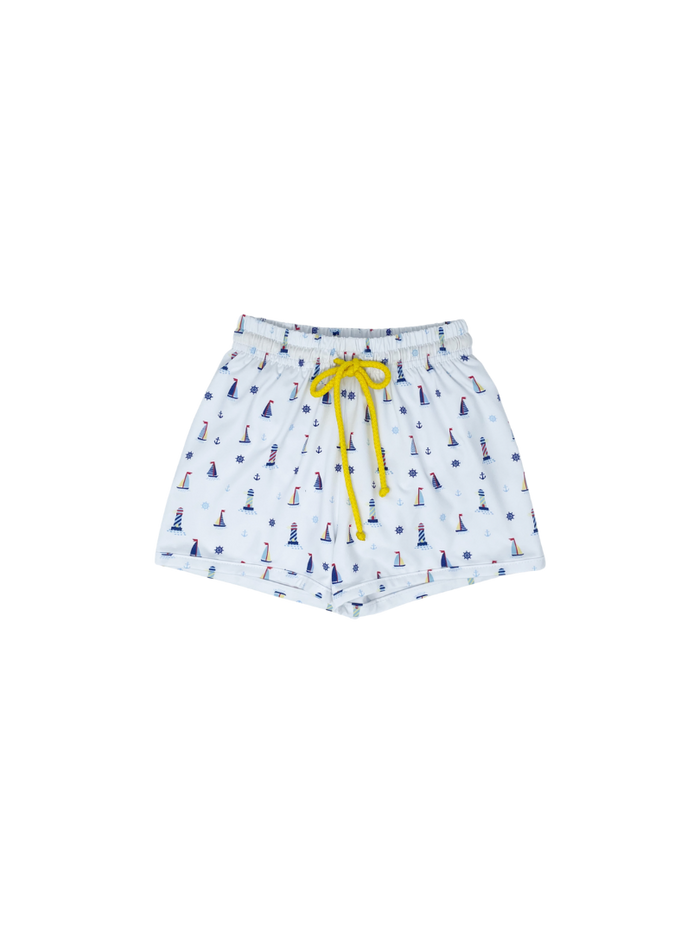 Barnes Bathing Suit - Nautical / Yellow