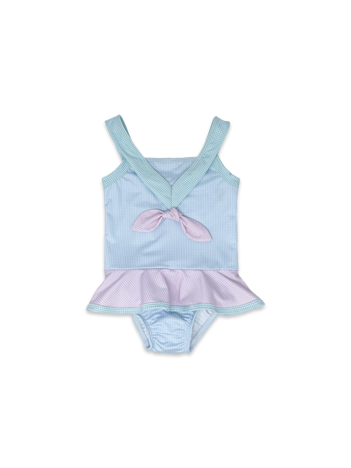 Nora Swimsuit - Color Block Mint