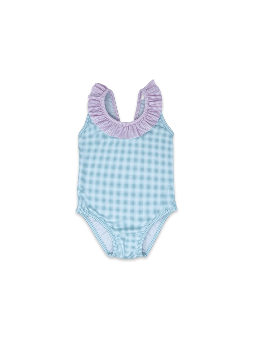 Sarah Swimsuit - Mint / Pink Minigingham