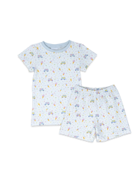 Landon Short Set - Ice Cream Blue