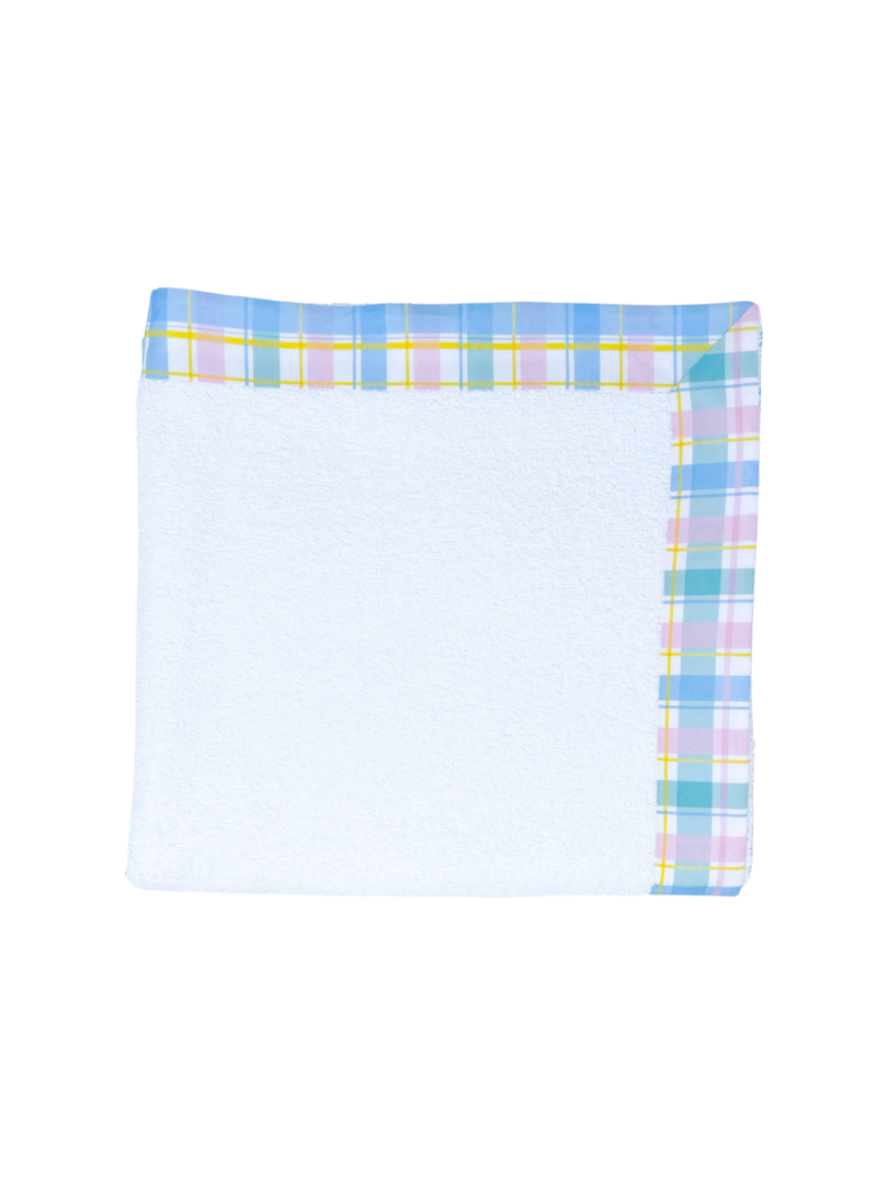 Poolside Towel - Pink / Blue / Yellow Plaid