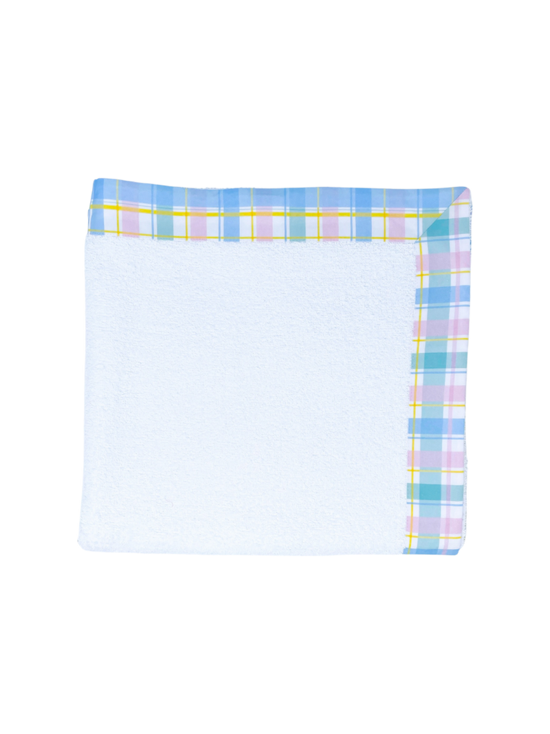 Poolside Towel - Pink / Blue / Yellow Plaid