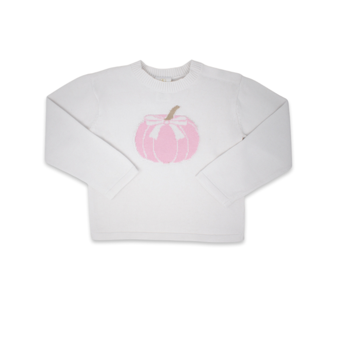 Cozy Up Sweater - White, Pumpkin