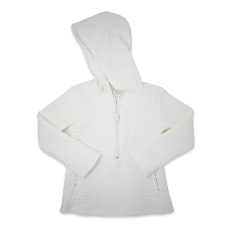 Holly Hoodie - White Quilted