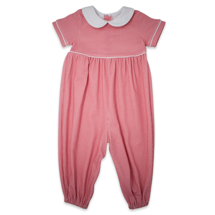 Rover Romper - Red Minigingham