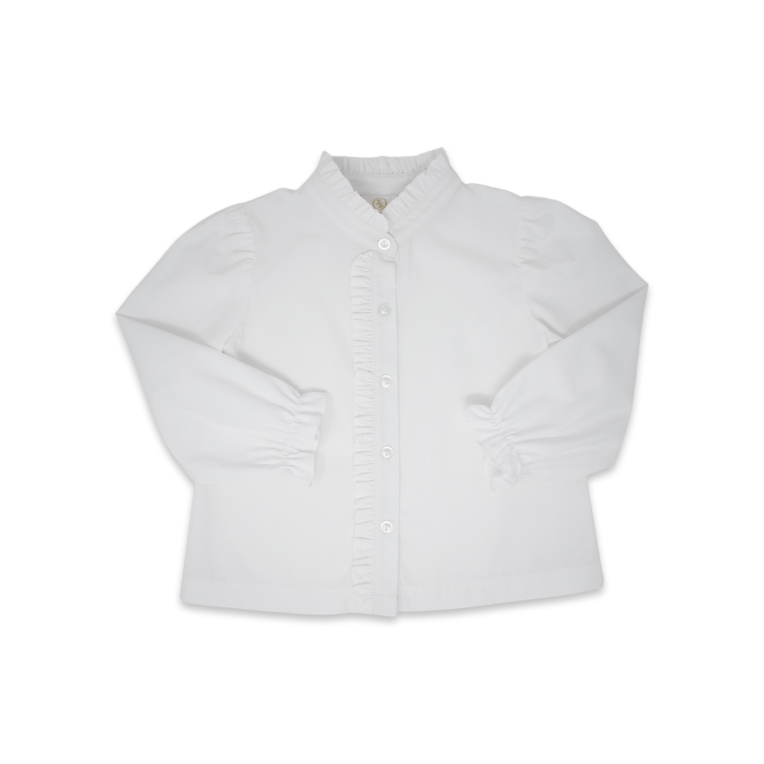 Polly Polo LS - White