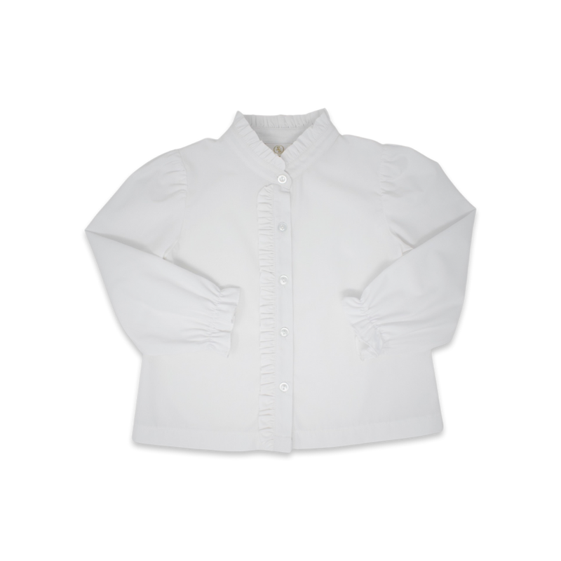 Polly Polo LS - White