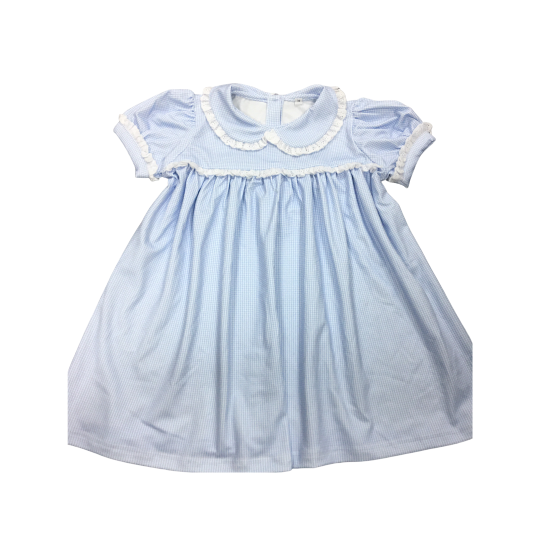 Memory Making Dress - Blue minigingham