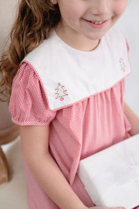 Hope Chest Dress - Red Minigingham, Tree