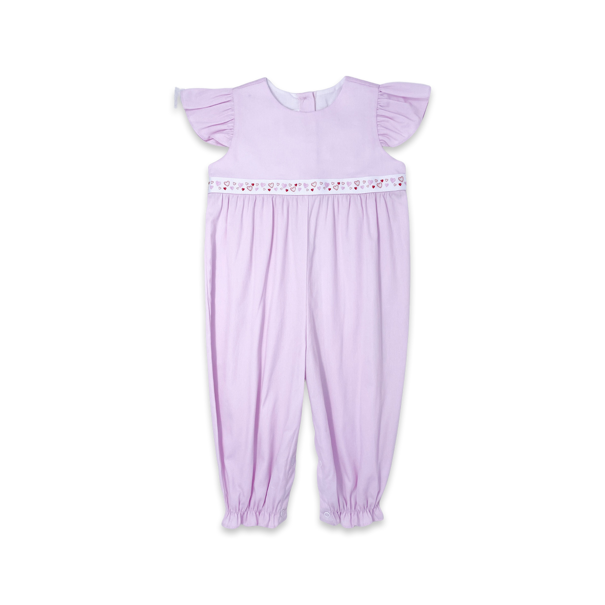 Angel Romper - Pink Pique, Heart