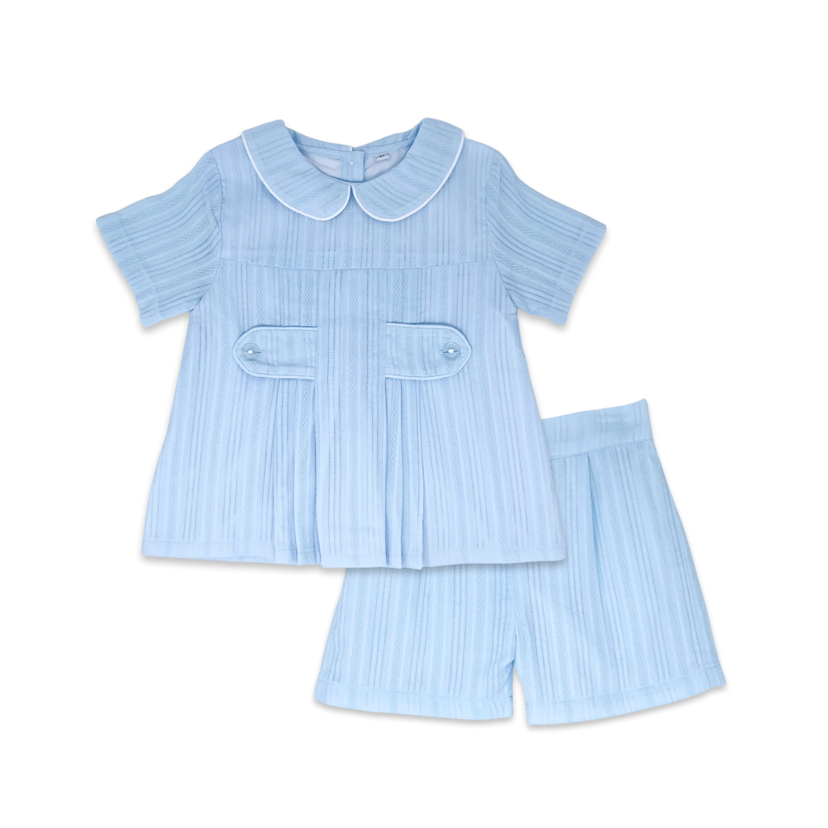 Andrew Short Set - Blue Linen