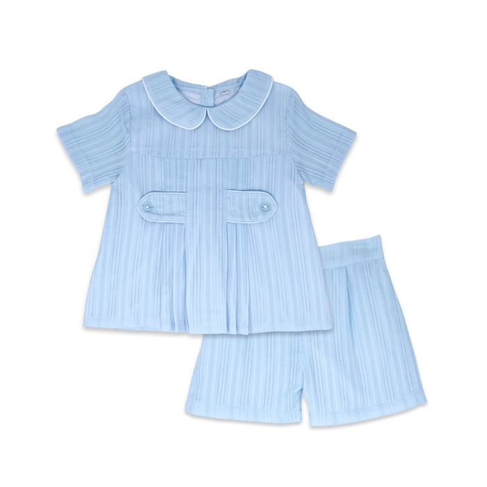 Andrew Short Set - Blue Linen