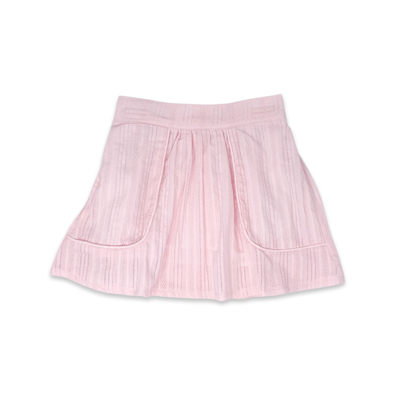 Isabella Skirt - Pink Linen