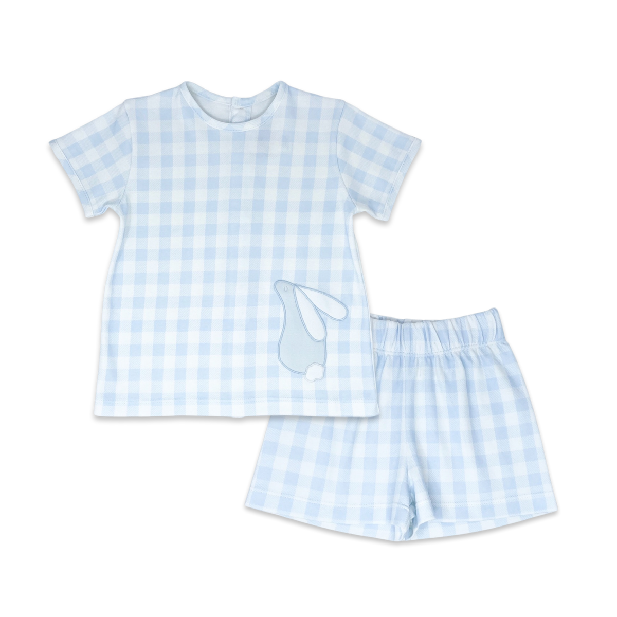 Preston Short Set - Banks Blue Buffalo Check, Bunny