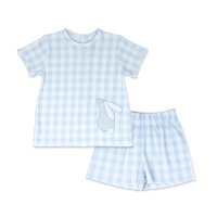 Preston Short Set - Banks Blue Buffalo Check, Bunny