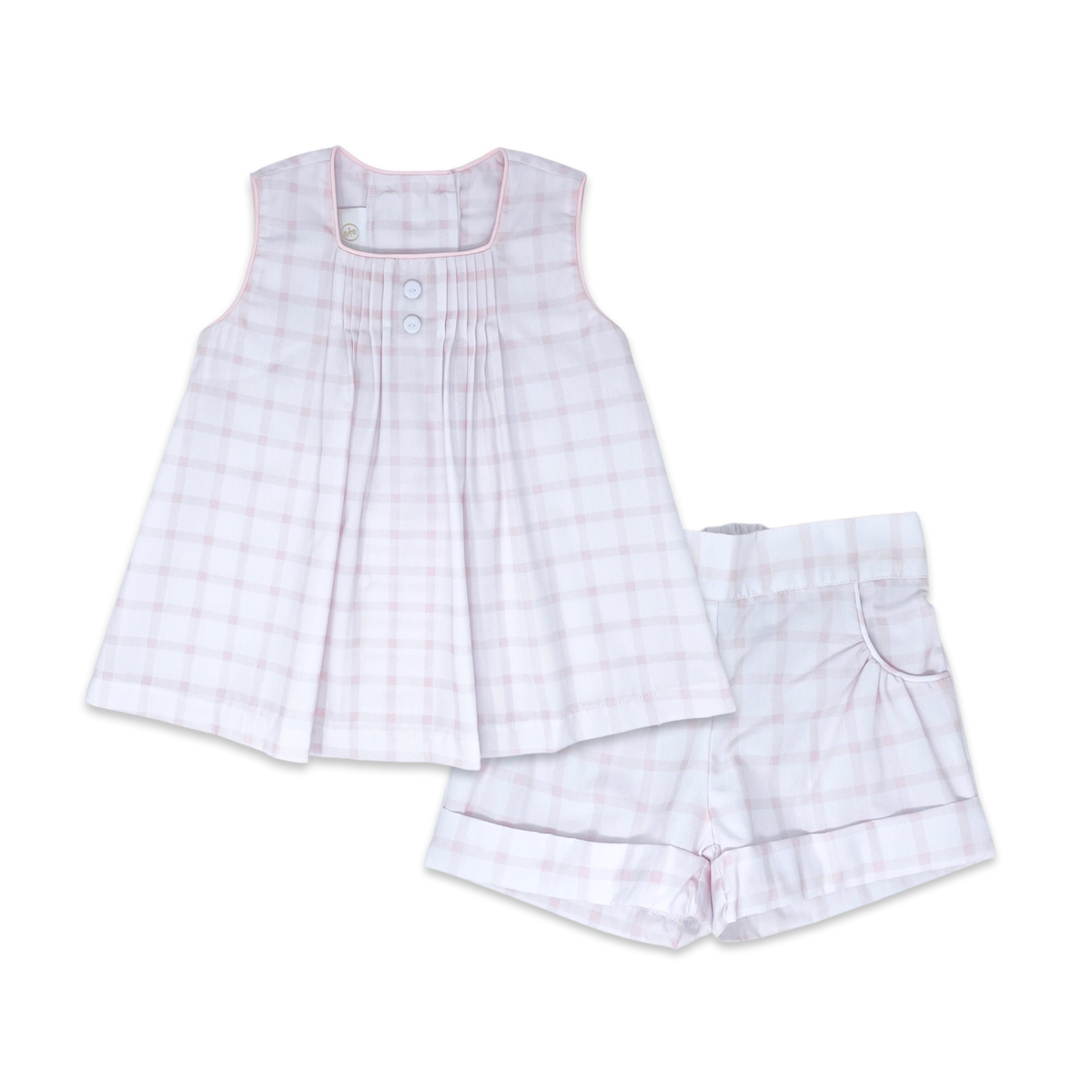 Ellery Short Set - Wilmington Pink Windowpane