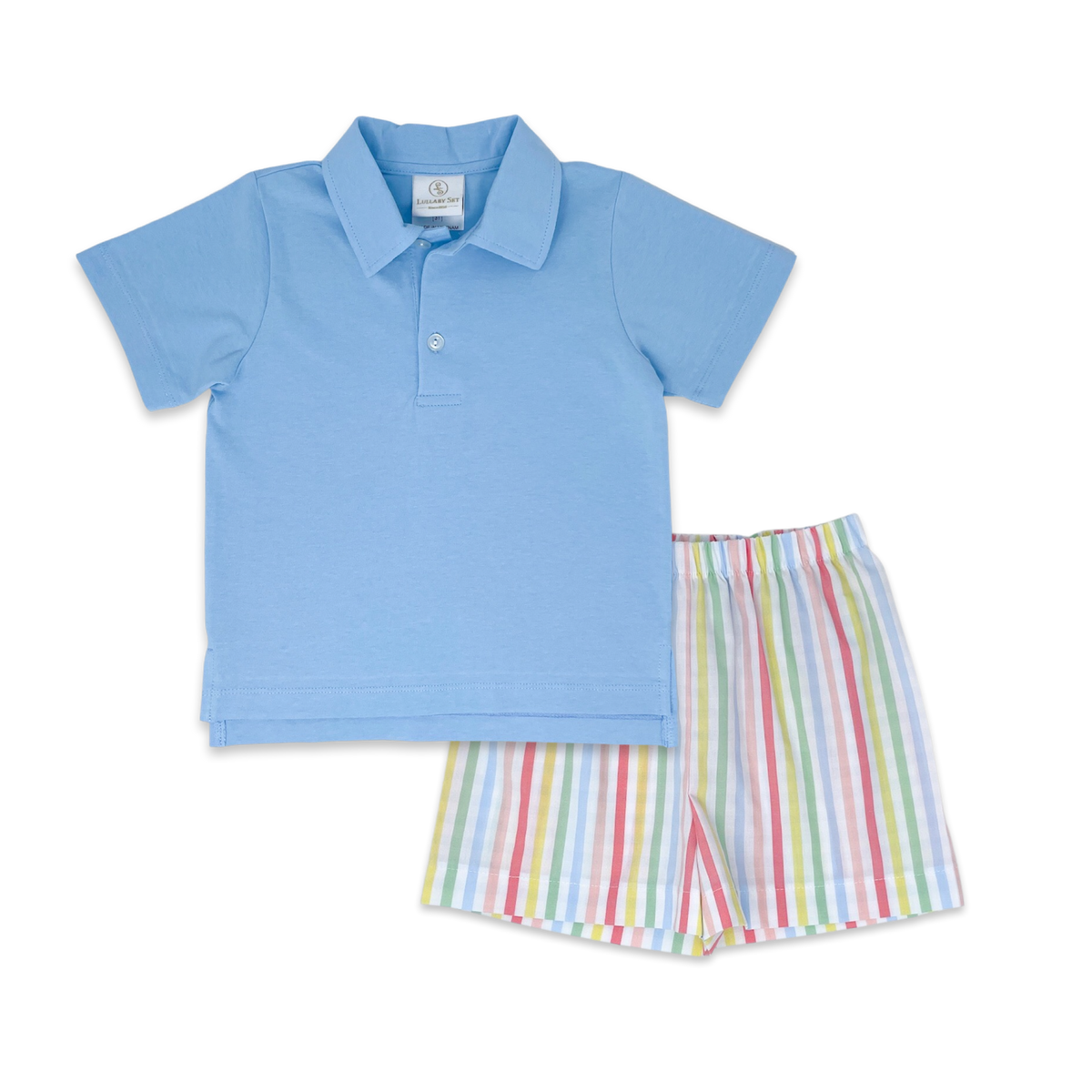 Parker Short Set - Baytown Blue, Rainbow