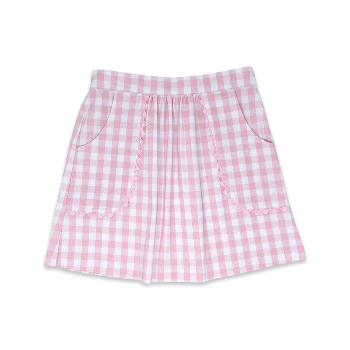 Isabella Skirt - Blushing Pink Buffalo Check