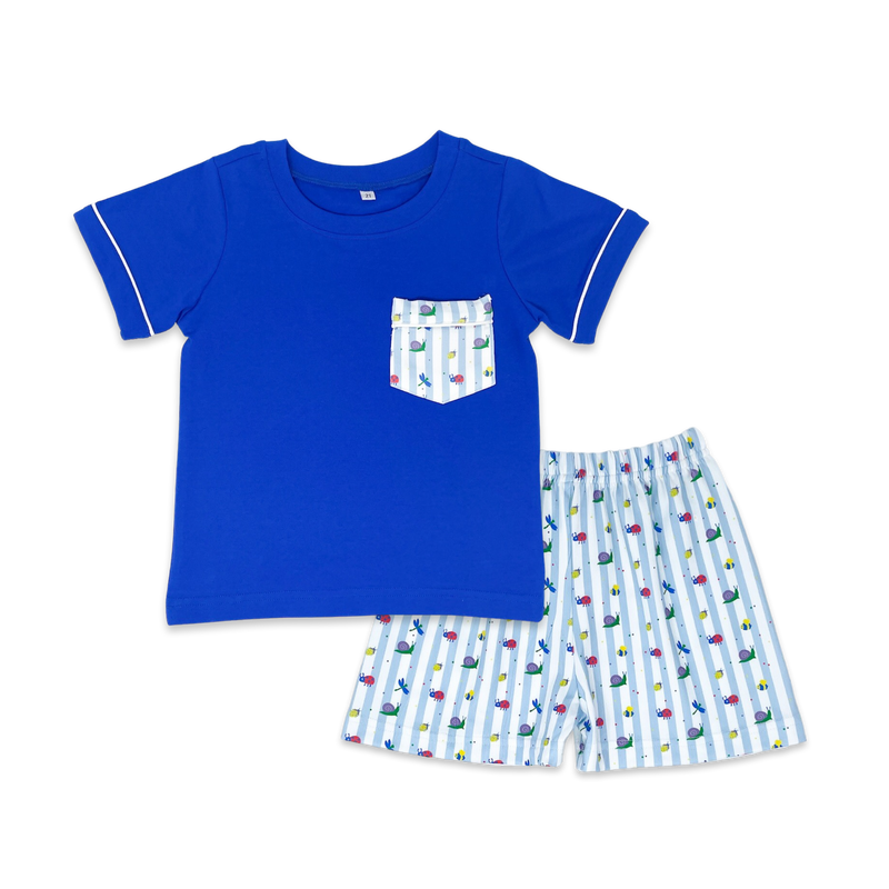 Charlie Short Set - Royal, Snips and Snails