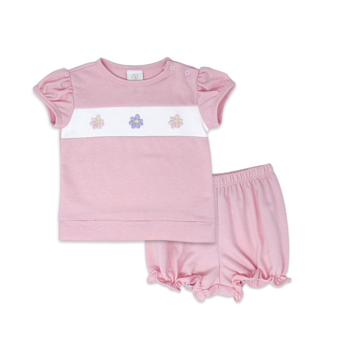 Lagniappe Bloomer Set - Playtime Pink, Flowers