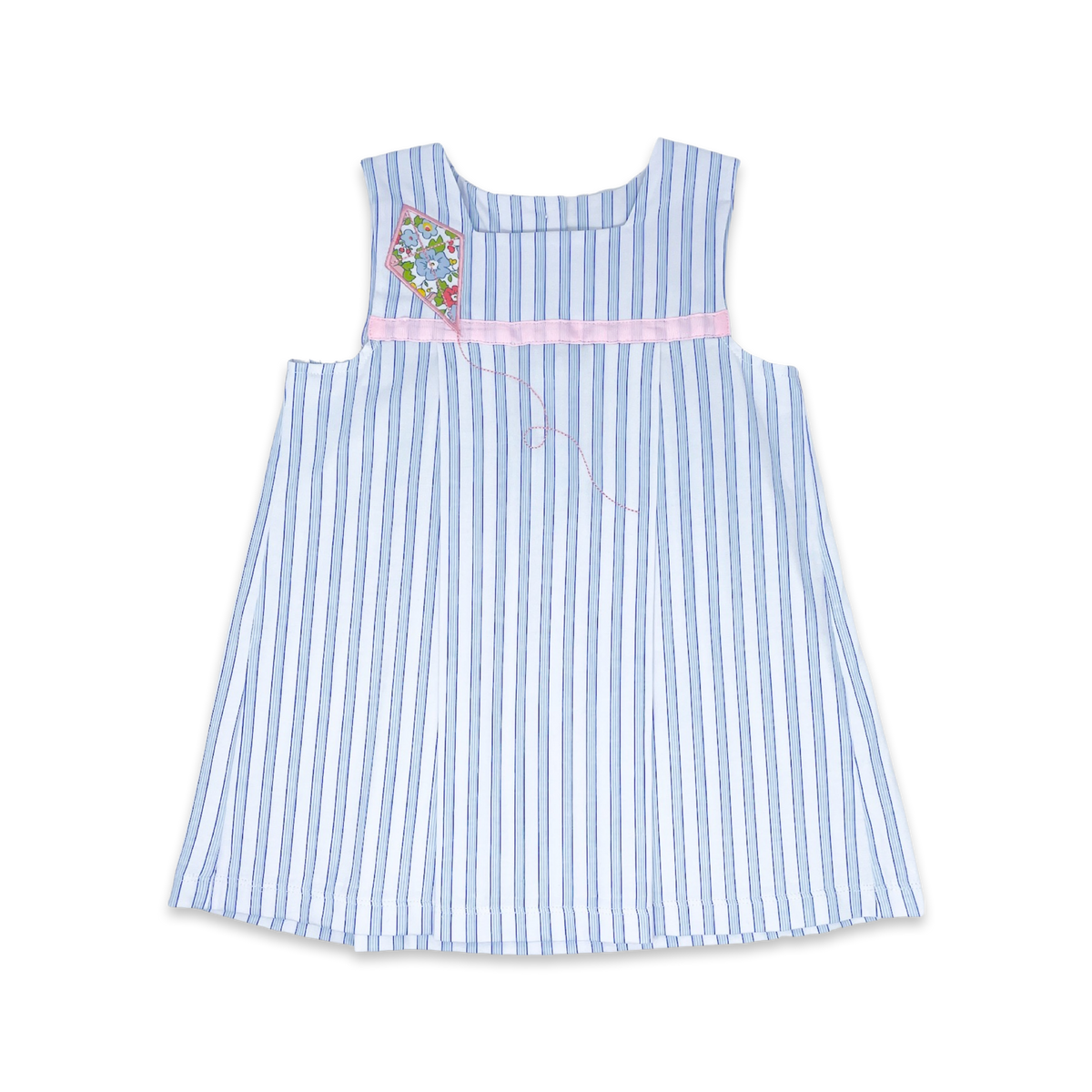 Kara Dress - Perfect Day Blue Pinstripe, Kite