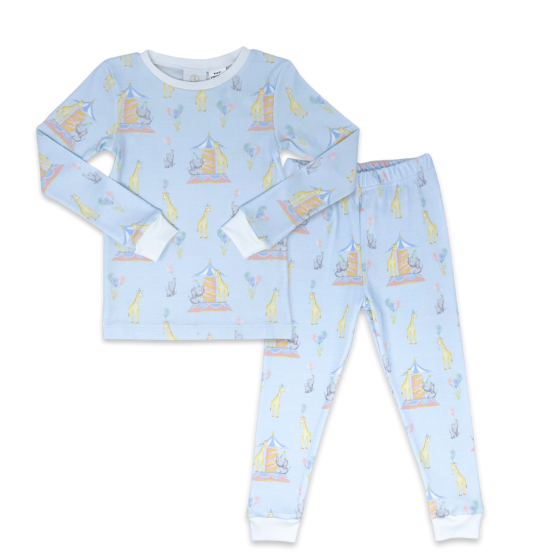 Sweet Pea PJ Set - Carousel Dreams, White