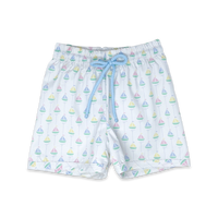 Barnes Bathing Suit - Seaside Sailboat