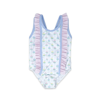 Molly Swimsuit - Seaside Sailboat