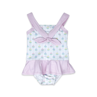 Nora Swimsuit - Seaside Sailboat