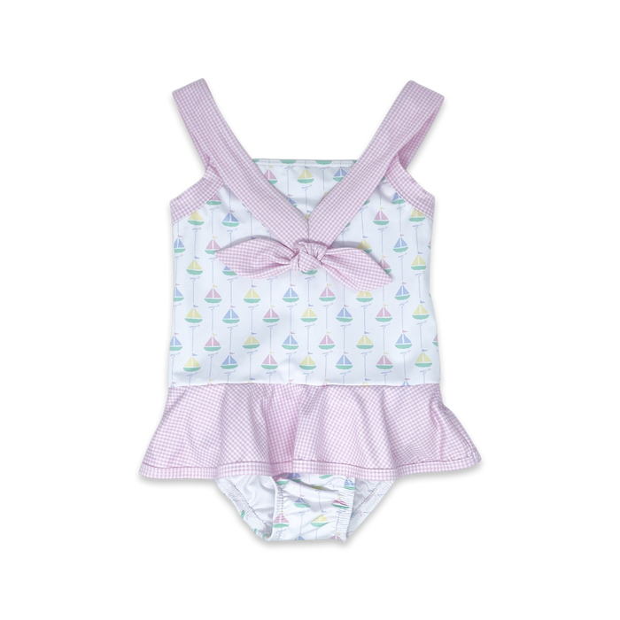 Nora Swimsuit - Seaside Sailboat