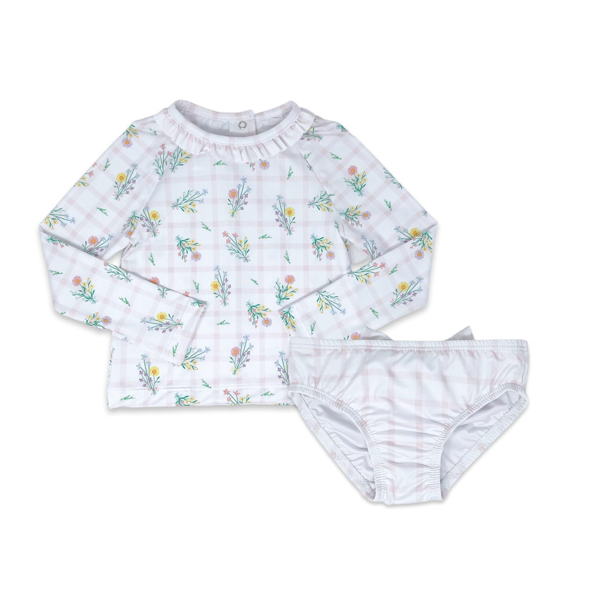 Sun and Sand Rash Guard Set - Wilmington Wildflower Windowpane